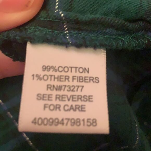 Croft & Barrow Button plaid shirt, xl - Picture 8 of 9